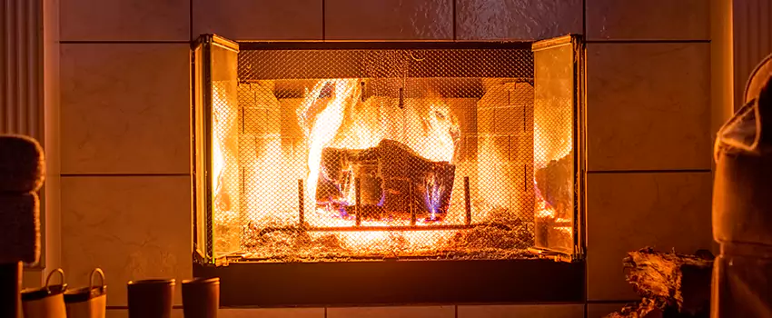 Mendota Hearth Landscape Fireplace Installation in Burien, Washington