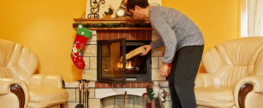 Rusted Metal Fireplace Restoration in Burien, Washington