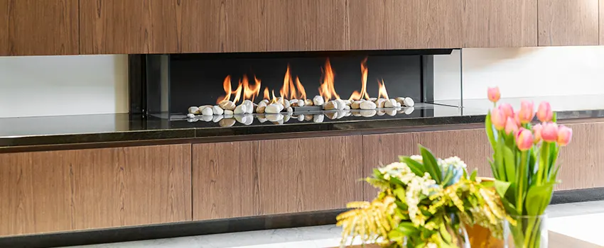 Double-height Fireplace Design Refurbishment in Burien, Washington